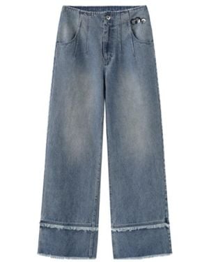 Marissa Chiara Wide-Leg Jeans - Blue