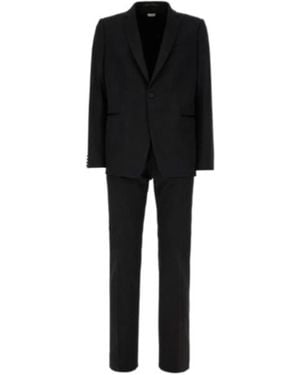 Dries Van Noten Long-Sleeved Suit Jacket And Trousers Set - Black