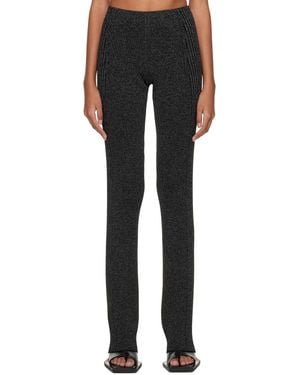 Dion Lee Rib Casual Trousers - Black