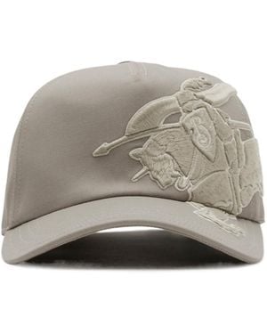 Burberry Ekd Embroidered Baseball Cap - Grey