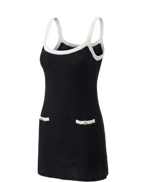 Gucci Crochet Stretch Mini Dress - Black