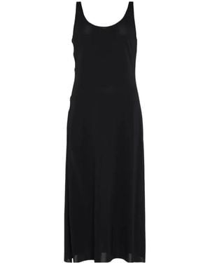 Eres Side Cutout Ellipse Dress - Black