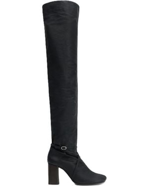 Lemaire Knotted Anatomic High Boots - Black