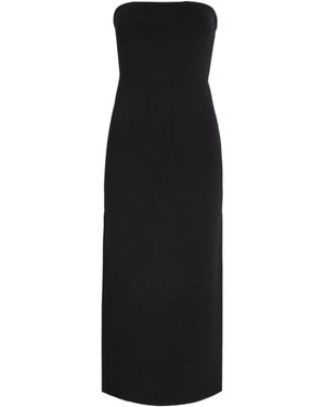 Anine Bing Rosa Stretch-Knit Midi Dress - Black