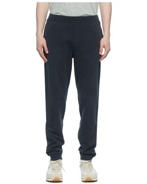 Sunspel Elasticated-Waist Pants - Blue