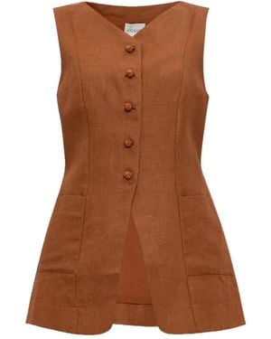 Posse Lorenzo Waistcoat - Brown