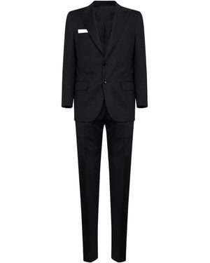 Kiton Single-Breasted Suit - Black