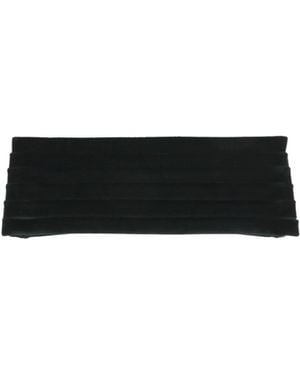 Dolce & Gabbana Velvet Wide Belt - Black