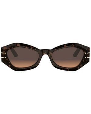 Dior Eyewear Signature B1U Butterfly Frame Sunglasses - White