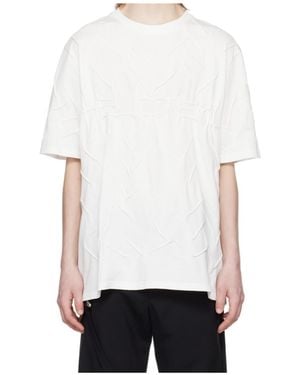 HELIOT EMIL Quadratic Crew Neck T-Shirt - White