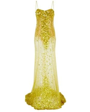 The Attico The Long Dress - Yellow