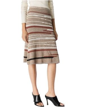 Bottega Veneta Linen And Cotton Skirt - Natural