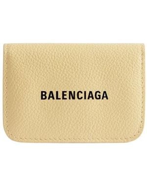 Balenciaga Cash Mini Wallet - Natural