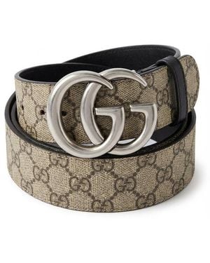 Gucci Gg Marmont Reversible Buckle Belt - Multicolor