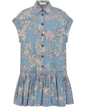 Dior Iviera Short Shirtdress - Blue