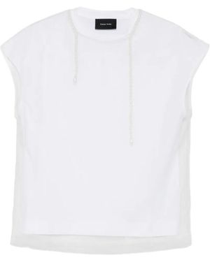Simone Rocha Round-Neck T-Shirt - White
