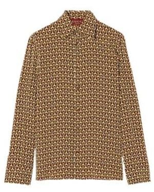Gucci Crêpe De Chine Shirt - Brown