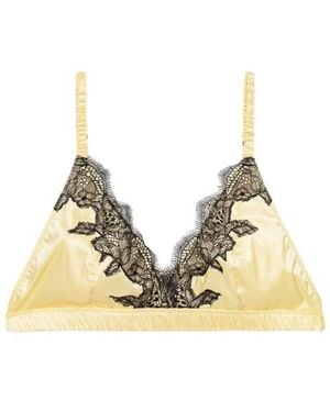 ROTATE BIRGER CHRISTENSEN Lace Trim Bralette - Natural