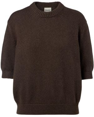 KHAITE Davin Cashmere Sweater - Brown