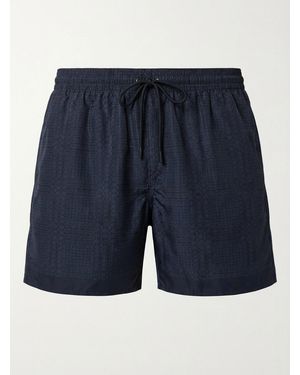 Gucci Printed Poplin Swim Shorts - Blue