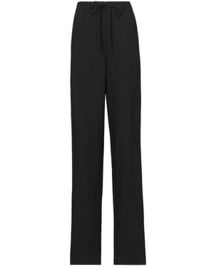 Proenza Schouler Satin Casual Trousers - Black
