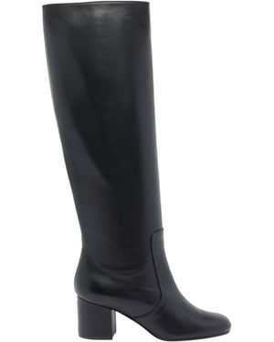 Via Roma 15 Round Toe Boots - Black
