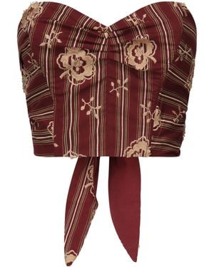 Ottod'Ame Ottod'Ame Embroidered Corset Top