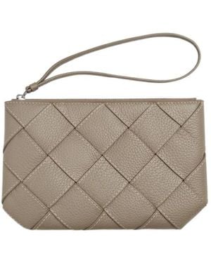 Bottega Veneta Diago Medium Pouch - Grey