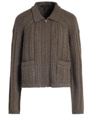 Rag & Bone Solid-Colored Wool Cardigan - Brown