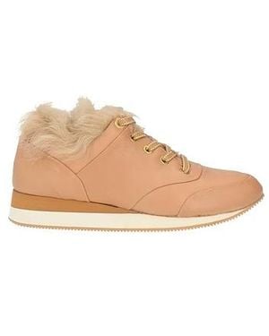Max Mara Plain Color Sneakers - Natural