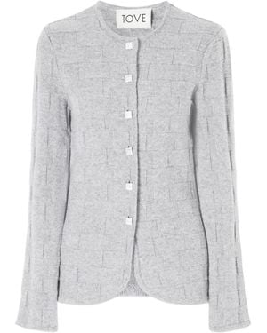 TOVE Uma Cashmere Cardigan - Grey