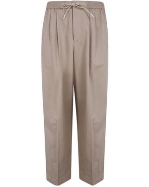 PT01 Drawstring Casual Trousers - Grey