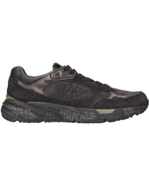 Premiata Lace Up Sneakers - Black
