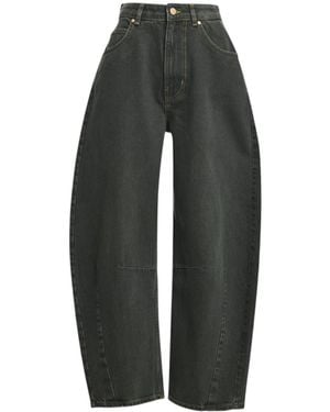 Essentiel Antwerp Barrel-Leg Panelled Jeans - Grey