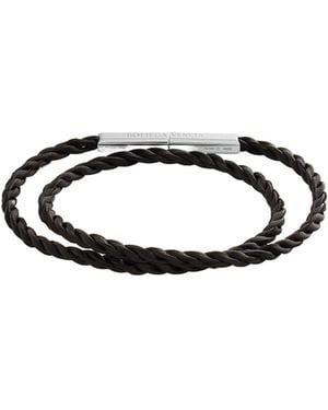 Bottega Veneta Rope Leather Bracelet - White