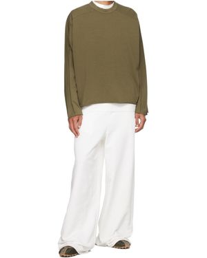 Entire studios Khaki Heavy Long Sleeve T-Shirt - Green
