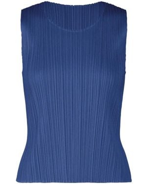 Pleats Please Issey Miyake Monthly Colours July Top - Blue