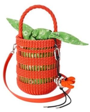 Loewe Weaved Bucket - Red