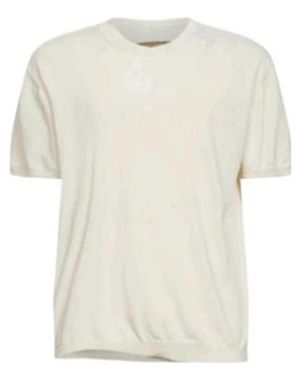 Uma Wang Short-Sleeved Knit Top - White