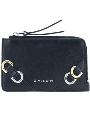 Givenchy Voyou Zipped Card Holder - Blue