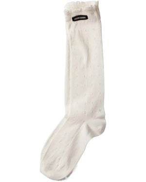 Miu Miu Cotton Socks - White