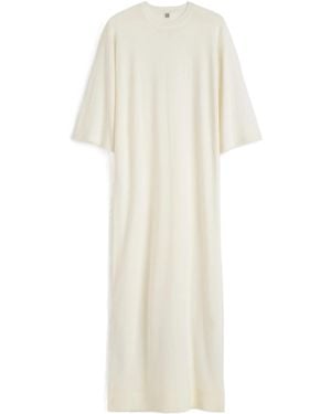 TOTEME Totême Crewneck T-Shirt Dress - White