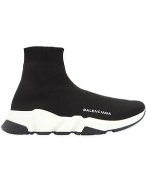 Balenciaga 'Speed' Knitted Socks Casual Sneakers - Black