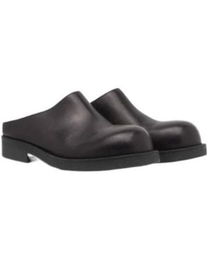 MM6 by Maison Margiela Biker Mules - Brown