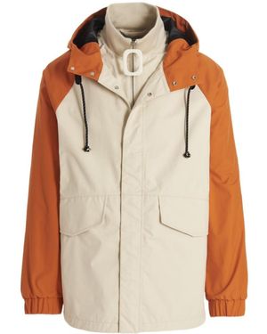 JW Anderson Jw Anderson Hooded Long-Sleeved Jacket - Brown