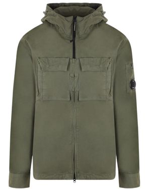 C.P. Company Cargo-Pocket Hooded Jacket - Green