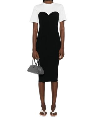 Patrizia Pepe Sweetheart Knitted Dress - Black
