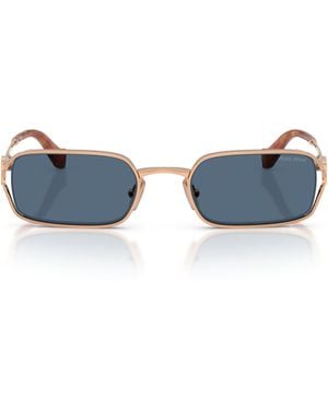 Miu Miu Eyewear Rectangle Frame Sunglasses - Blue