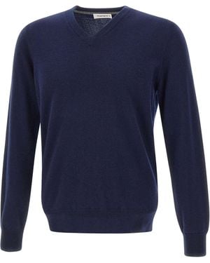 Kangra Cashmere Long-Sleeved Jumper - Blue