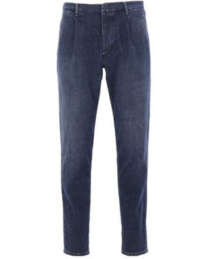 Incotex Belt Loop Trousers - Blue